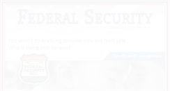 Desktop Screenshot of federalsecurityinc.com