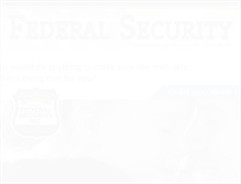 Tablet Screenshot of federalsecurityinc.com